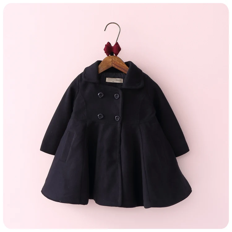

2016 Autumn New Pattern Korean Garment Girl Baby Solid Color Will Pendulum Loose Coat Jacket Girl Walking Dress Cardigan Smock