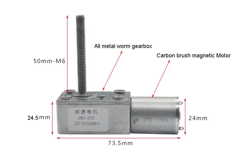 12v 24v da c.c. alinhou o motor