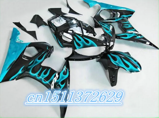 

Dor-YZF R6 2003 2004 2005 fairing kits blue black YZF R6 fairing kit 03 04 05 D