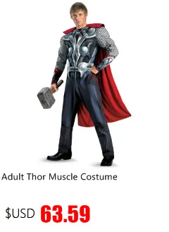 Распродажа мужской Карнавальный костюм для Хэллоуина из натуральной мускулы Тора, маскарадный костюм супергероев Marvel, нарядная одежда