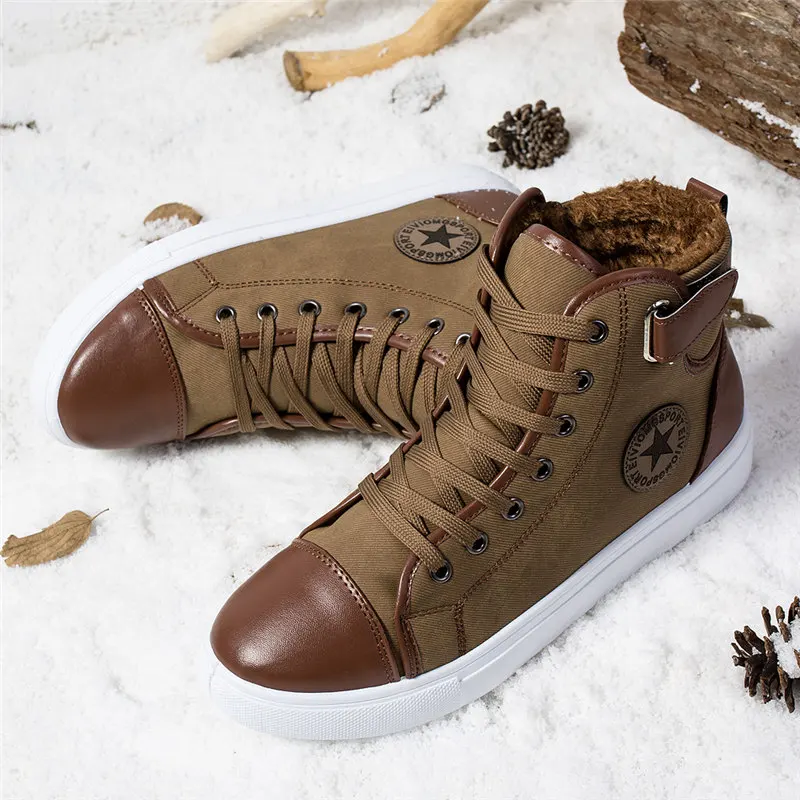 

tenis hombre winter boots men tenis feminino casual sneakers men Fluff warm sneakers men snow boots zapatillas hombre deportiva