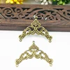 20pcs 31x38mm Filigree Triangl  Wraps Metal Charms For Embellishment Scrapbook DIY Jewelry Metal Craft  Wraps ► Photo 3/4