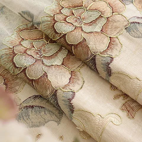 Шторы из ткани с вышивкой ажурные шторы для гостиной столовой спальни|embroidery