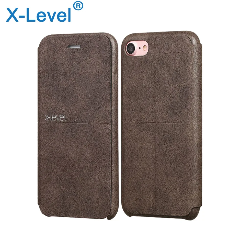 imágenes para X-Flip Funda de Cuero Para el iphone 7 X Nivel Nivel Extremo Libro de la Vendimia Retra Cartera Cubierta de La Bolsa Para el iphone 7 Plus imágenes para X-Flip Funda de Cuero Para el iphone 7 X Nivel Nivel Extremo Libro de la Vendimia Retra Cartera Cubierta de La Bolsa Para el iphone 7 Plus