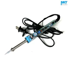 1 шт. Регулируемый 200-450 градусов 60 Вт внешний-тип тепла температура постоянная Сварка Электрический паяльник с заземлением провода