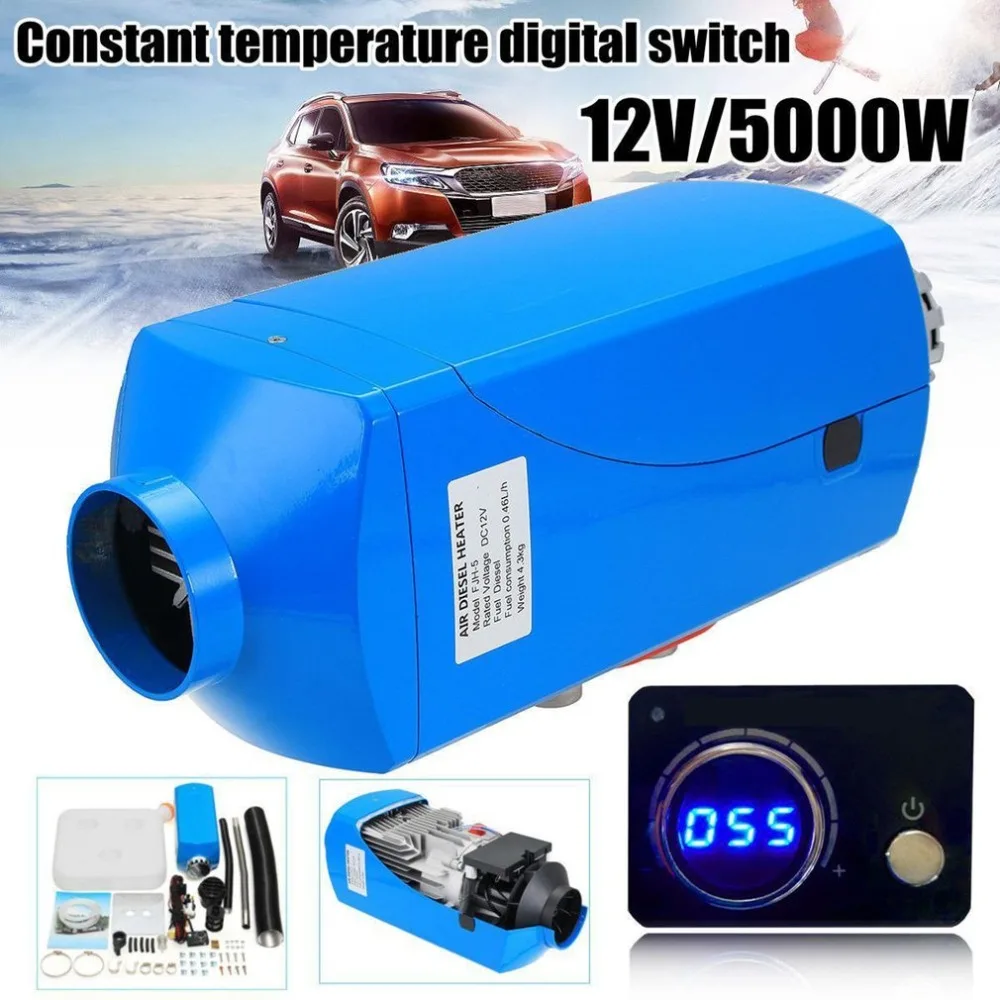 

New 5000W LCD Schalter Vehicle Air Diesel Heater For Cars Trucks Yachts Boats Motor-Homes Air Parking Heater DC 12V Hot Sale