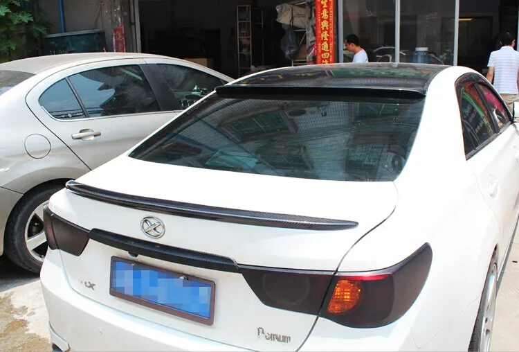 Для Toyota MarkX рейз углеродного волокна задняя Крока крыши спойлер крыло 2010