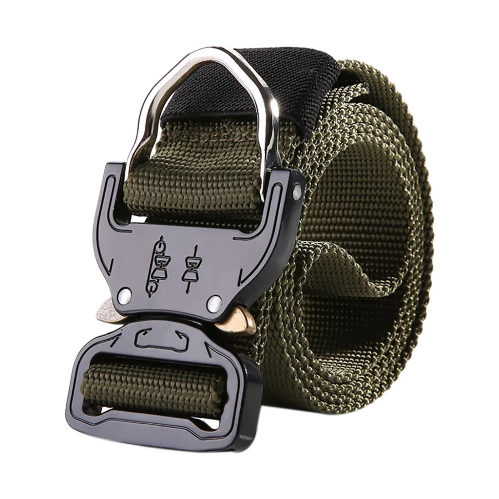Легкий ремень cinturones para hombre ceinture homme кожаный Тактический тканевый ремень, цвет хаки военный мужской Открытый спортивный пояс Z4 - Color: A