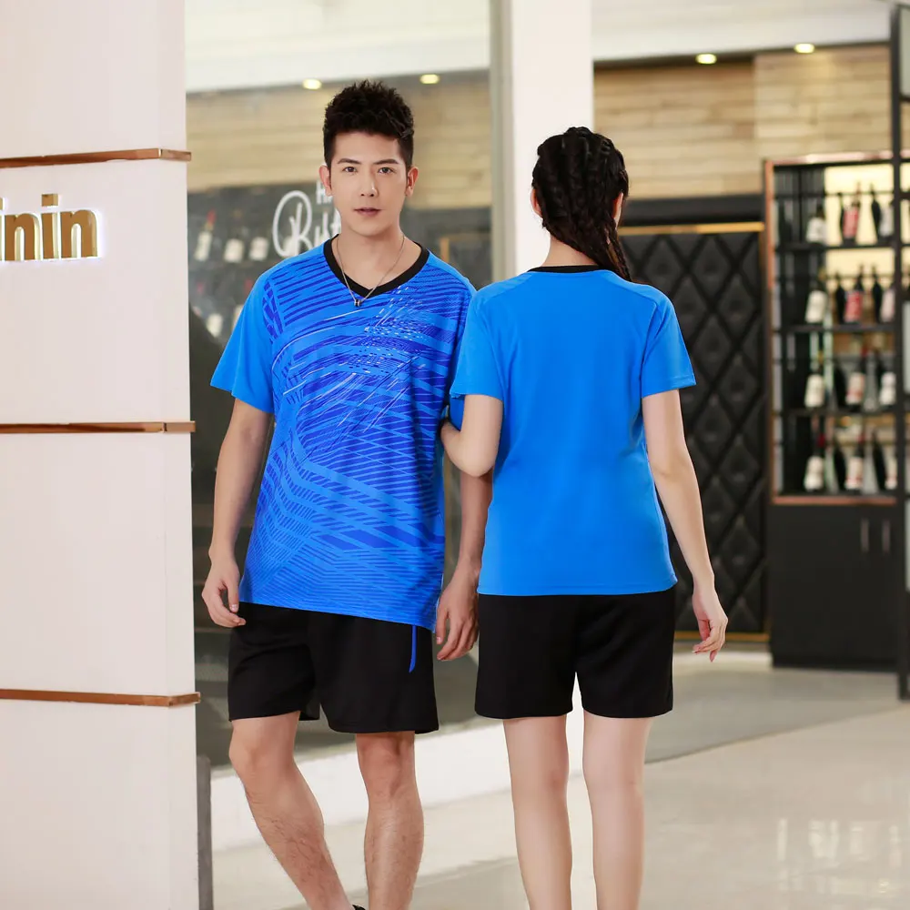 Camisa de Secagem Tênis de Mesa Camisa do Tênis Adsmoney Homens Mulheres Ternos Badminton Suor Respirável Rápida Macio Calções Jersey Buttoms – Mod. 344494