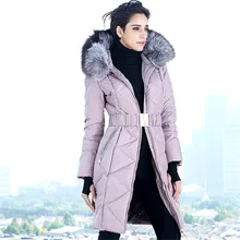 Пуховик настоящая распродажа кардиган Casaco Feminino зимняя куртка меховой воротник утолщение размера плюс пуховик короткое элегантное женское пальто