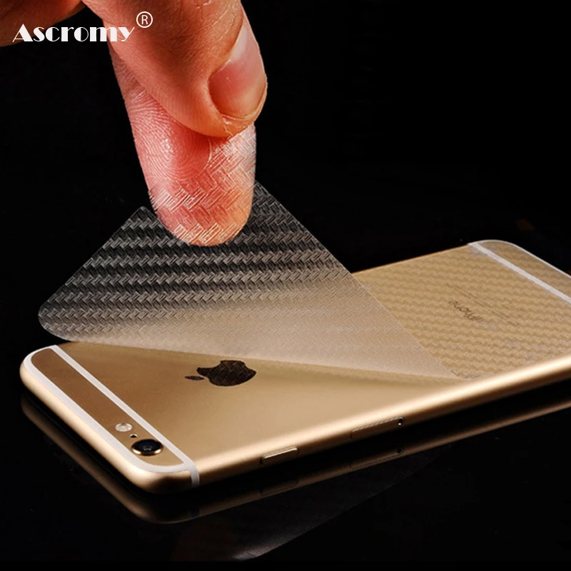 

Ascromy Durable 3D Anti-fingerprint Carbon Fiber Back Screen Protection for iphone 5 iphone 5s Screen Protector Protective Film