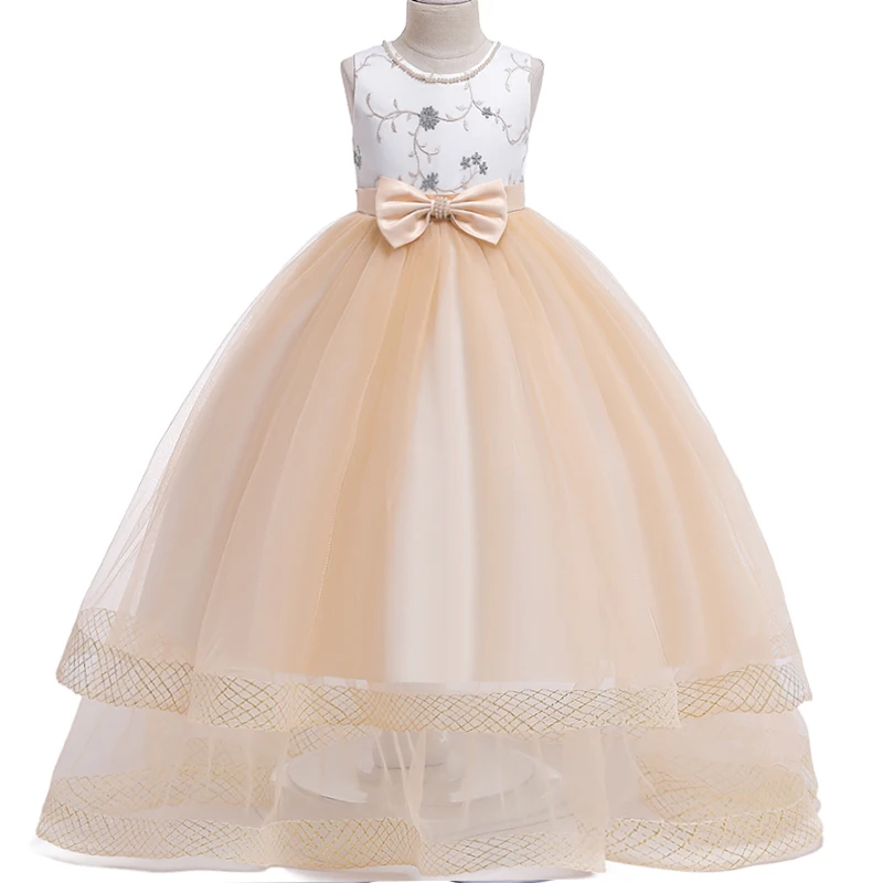 Нарядное шелковое платье с вышивкой на новый год|girls dress|little girls dressesgirl dresses for weddings |