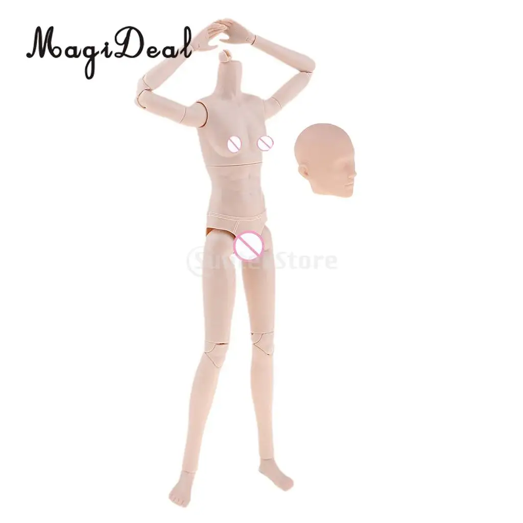 20 Joints 1/6 Male Doll Body Parts with No Make Up Head DIY Accessories 28cm