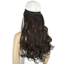 Верхушка термостойкие матовые синтетические волнистые волосы 100гр эластичность невидимая проволока Halo наращивание волос 8108