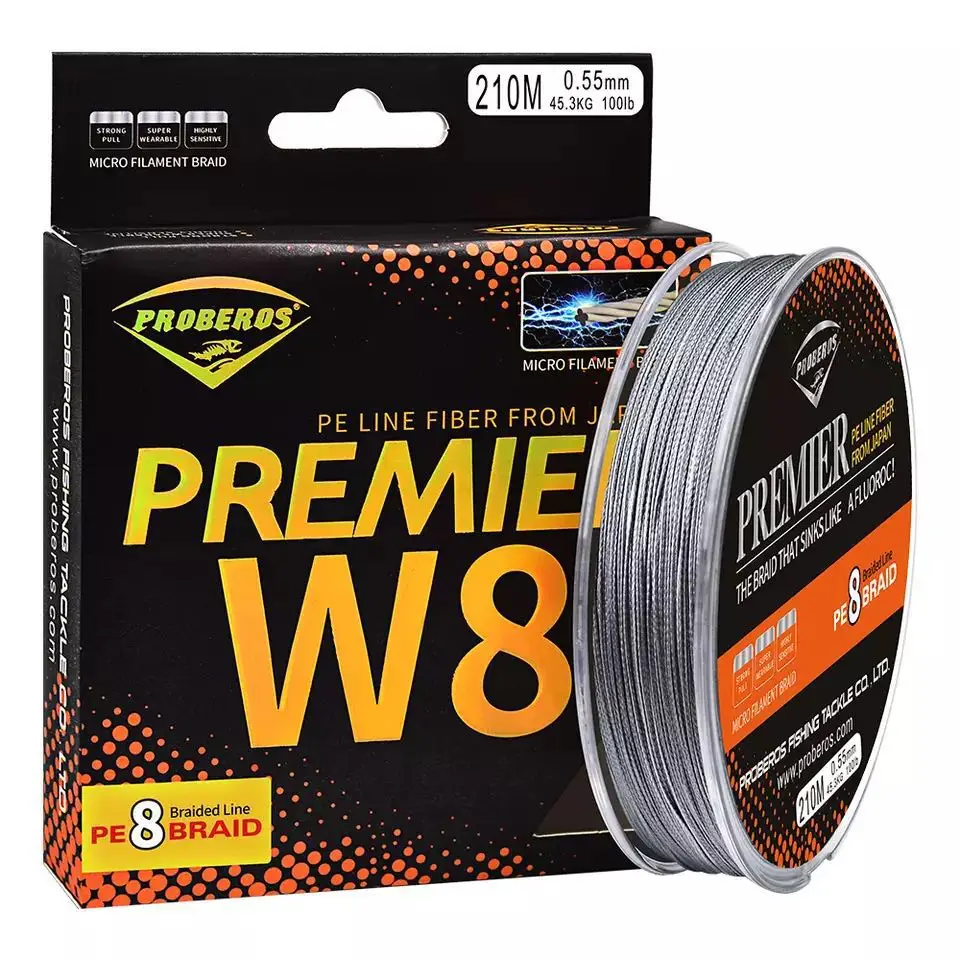 210 M 8 Örgü olta 8 Örgülü Hattı Fishline Mevcut 15LB-100LB PE Hattı Yeşil/Gri/Mavi/Sarı /kırmızı