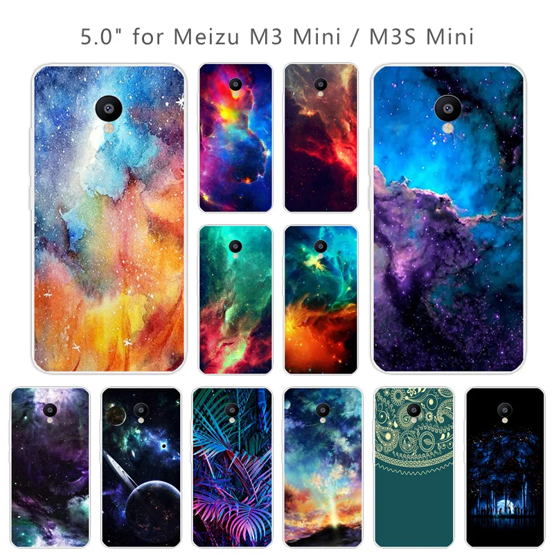 Для Meizu M3 Mini Nebula чехол мягкий TPU силиконовый прозрачный для M3S чехлы телефонов Coque |
