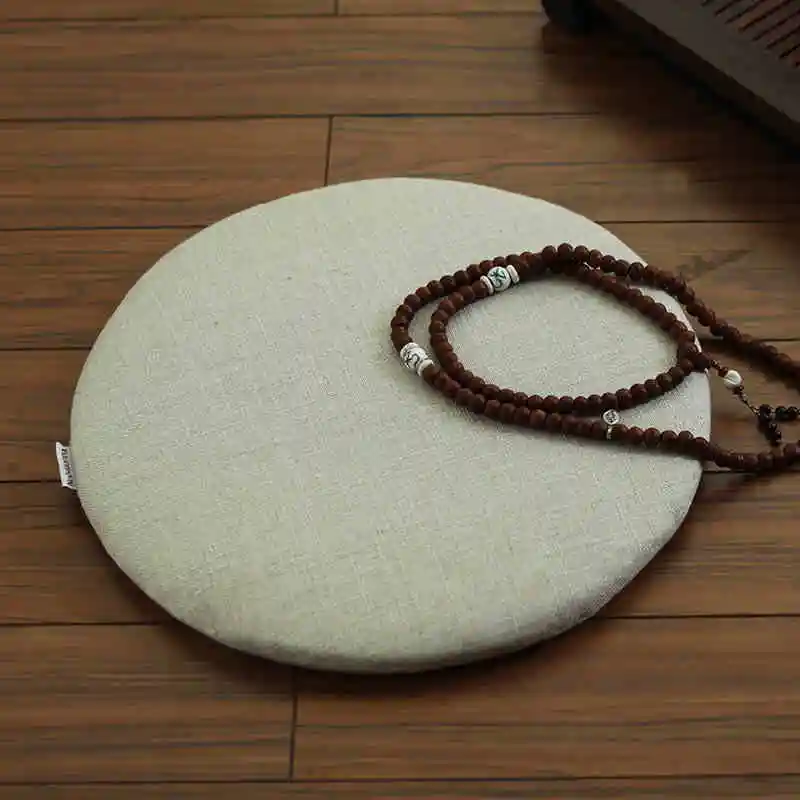 

Oriental Style Round Chair Cushion Zabuton 60cm Japanese Embroidered Floor Meditation Seat Tatami Zabuton Mat Chair Seat Cushion