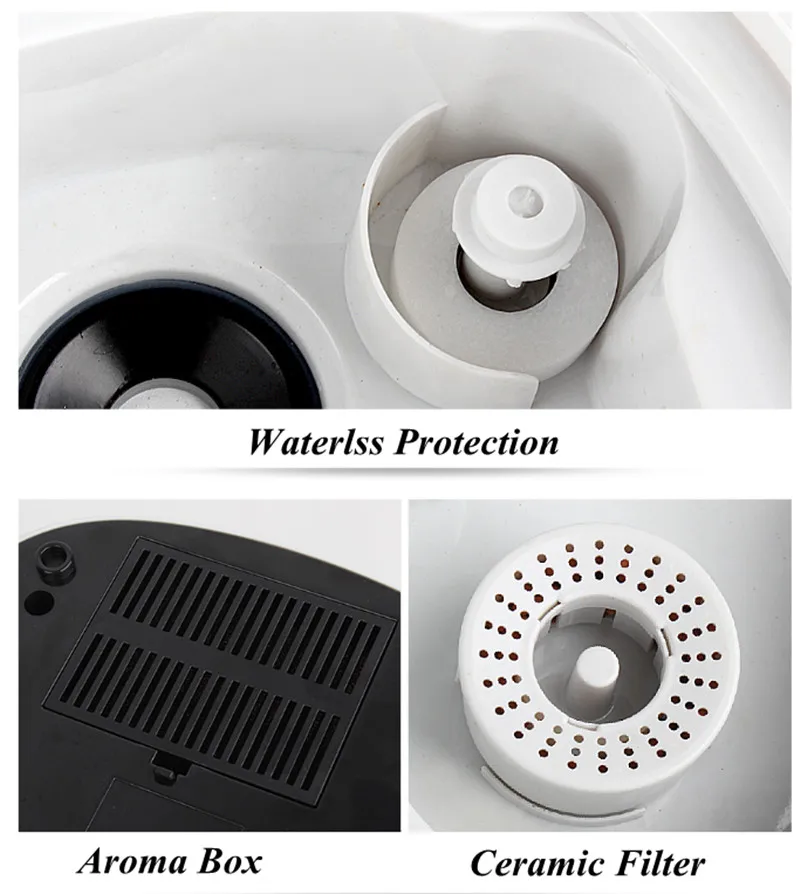Funglan Ultrasonic Aromatherapy Diffuser Portable PCB Controlled Smart Air Purifier With Humidifier for Air Humidification CE