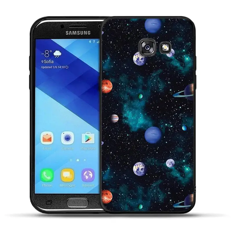 Черный матовый чехол для телефона samsung Galaxy A3 A5 A6 A7 A8 Plus художественный силиконовый чехол s для samsung A30 A50 Fundas