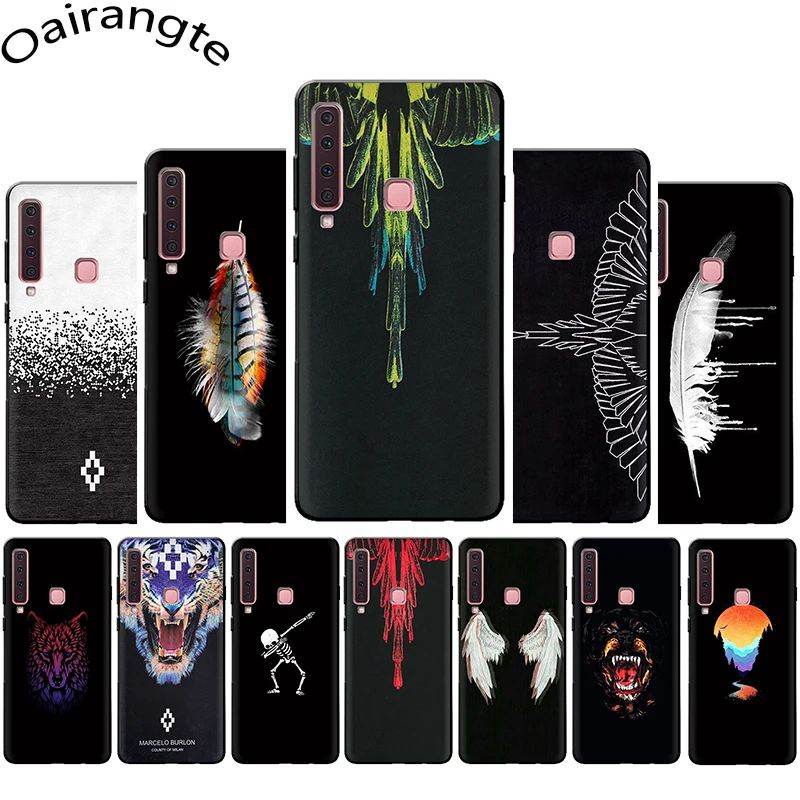 

Marcelo Burlon Soft Silicone Phone case for Samsung A3 A5 A6 Plus A7 A8 A9 A10s 20s 30s 40s 50s 60 70 J6
