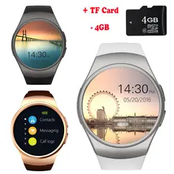 KW37 Bluetooth Smart часы телефон полный Экран Поддержка карты памяти и SIM карты Smartwatch сердечного ритма для One Plus one + 1 2X3 Nokia LG