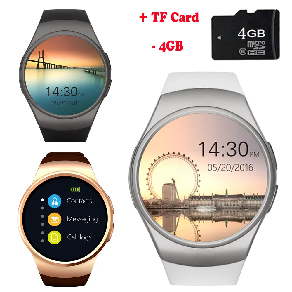 KW37 Bluetooth Smart Watch Phone Full Screen Support TF Card & SIM Card Smartwatch Heart Rate for One Plus one+ 1 2 X 3 Nokia LG