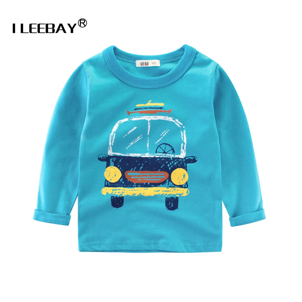 2018 Autumn Baby Boy Long Sleeve Tshirt Kids Cotton Top Tees For Boys