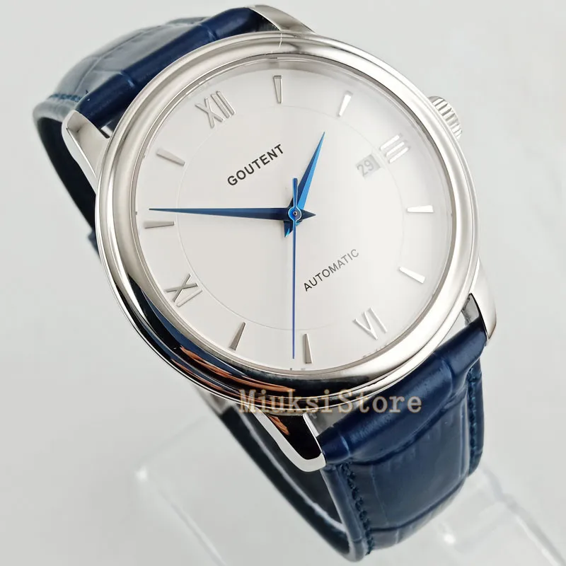 

40mm blue flywheel Pvd Mechanical Automatic NEW Luxury Brand Watches Relogio Masculino Mens Sports Clock Analog Quartz Wrist