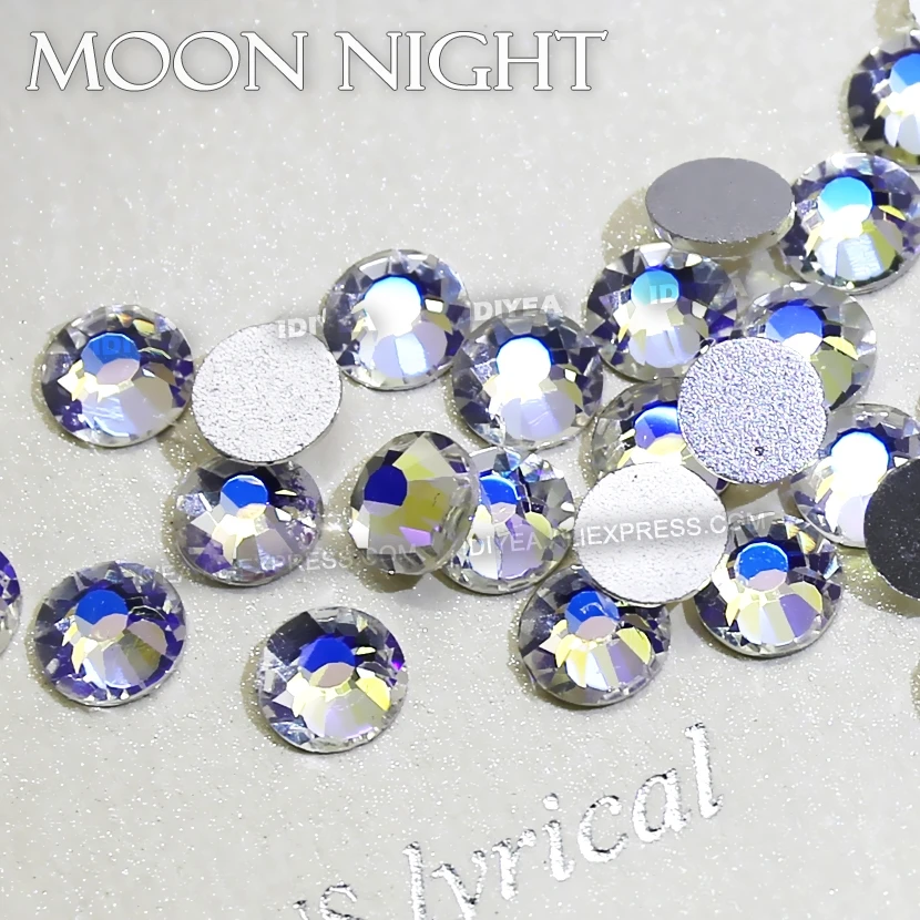 Moon Night SS3 SS4 SS5 SS6 SS10 SS20 SS30 для рукоделия стразы дизайна ногтей блестящие Кристаллы