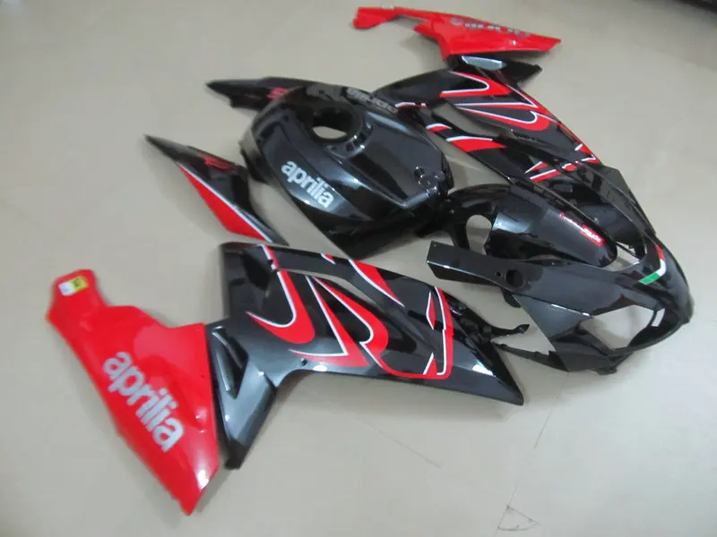 

Injection mold Fairing kit forAprilia RS125 06 07 08 09 10 11 RS 125 2006 2010 2011 Flames red black Fairings set+gifts AA07