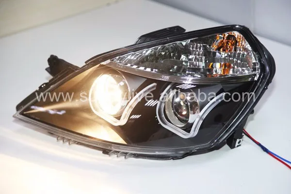 Для Excelle Nubira Forenza светодиодный головной светильник для Buick 2002-2010 черный корпус