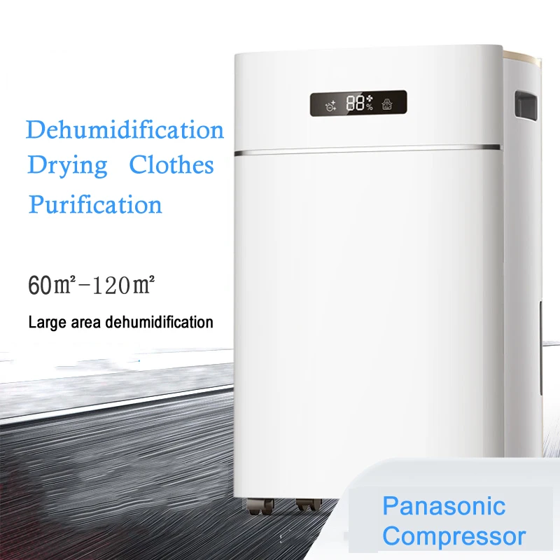 ER-620E Household Large Area Dehumidifier 20L/day Industrial Villa Basement Bedroom Smart Electric Drying Machine Clothes Dryer