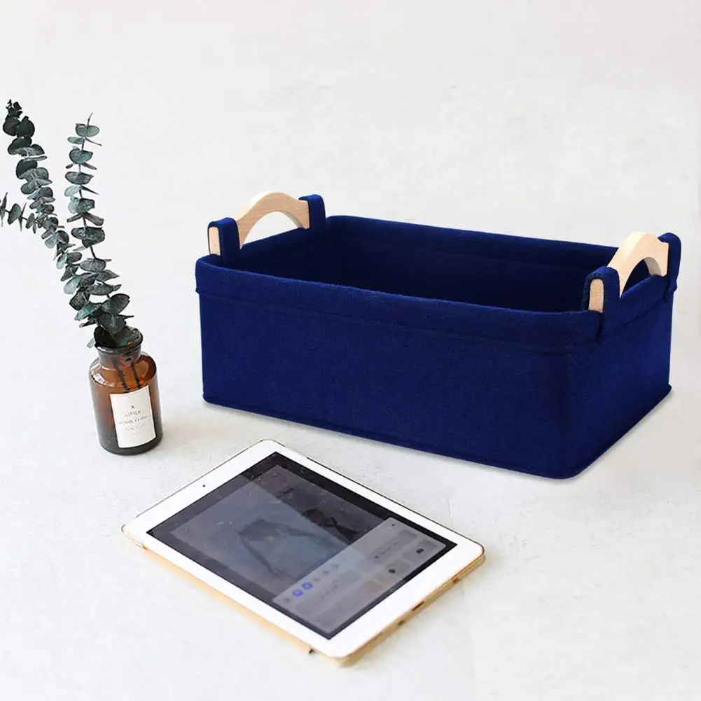 

Home Collapsible Handles Books Clothes Toys Storage Basket Organizer Holder