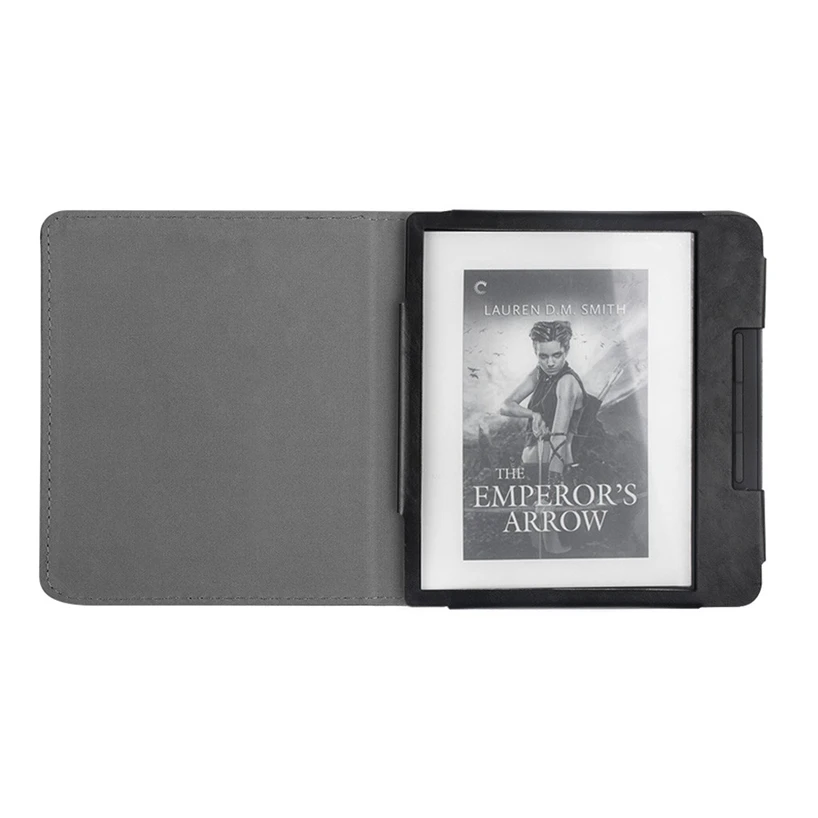 

Applicable To Kobo Forma 8-inch 2018 Leather + PU Ultra-thin Protective Cover Pure-color Fashion E-book Protective Cover