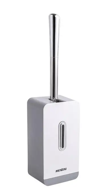 Портативный ершик для унитаза прочный тип пластиковая щетка для унитаза аксессуары для ванной комнаты ногтей настенные Мода - Цвет: light gray