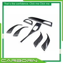 Garniture intérieure en Fiber de carbone, accessoire pour BMW série 1, F20, 116i, 118i, 120i, M135i Style B, Version 12-16, 7pcs-LHD