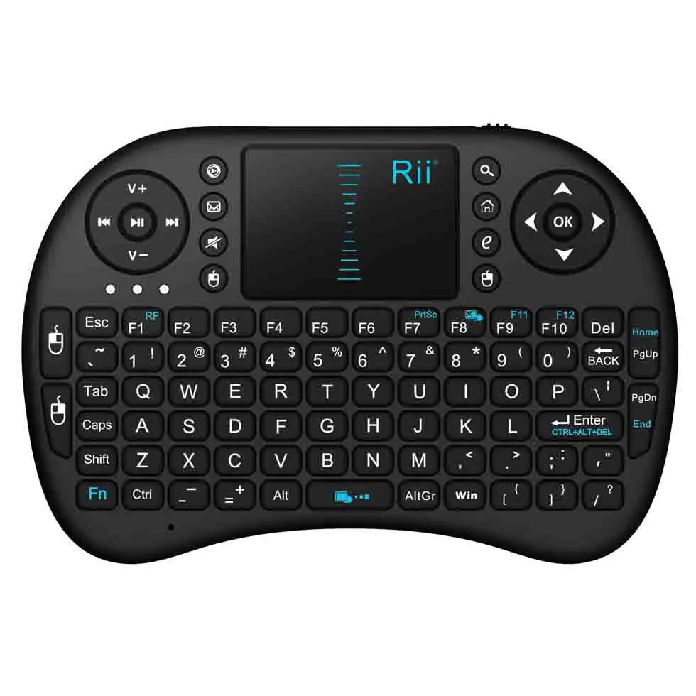 Скидка Rii i8 русская Беспроводная мини клавиатура литиевая батарея Air mouse пульт дистанционного управления с тачпадом для мини ПК, tv Box