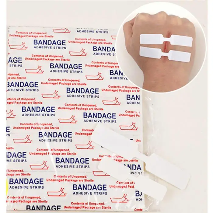 Самоклеющиеся безболезненные повязки одноразовые первой помощи намотка-помощь белый открытый