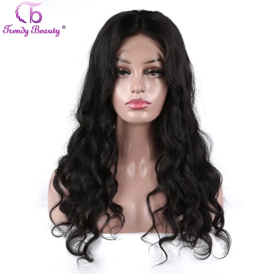 

Brazilian Lace Frontal Human Hair Wigs Non-remy Body wave Hair Wig With Baby Hair Natural color 150% density Trendy Beauty Hair