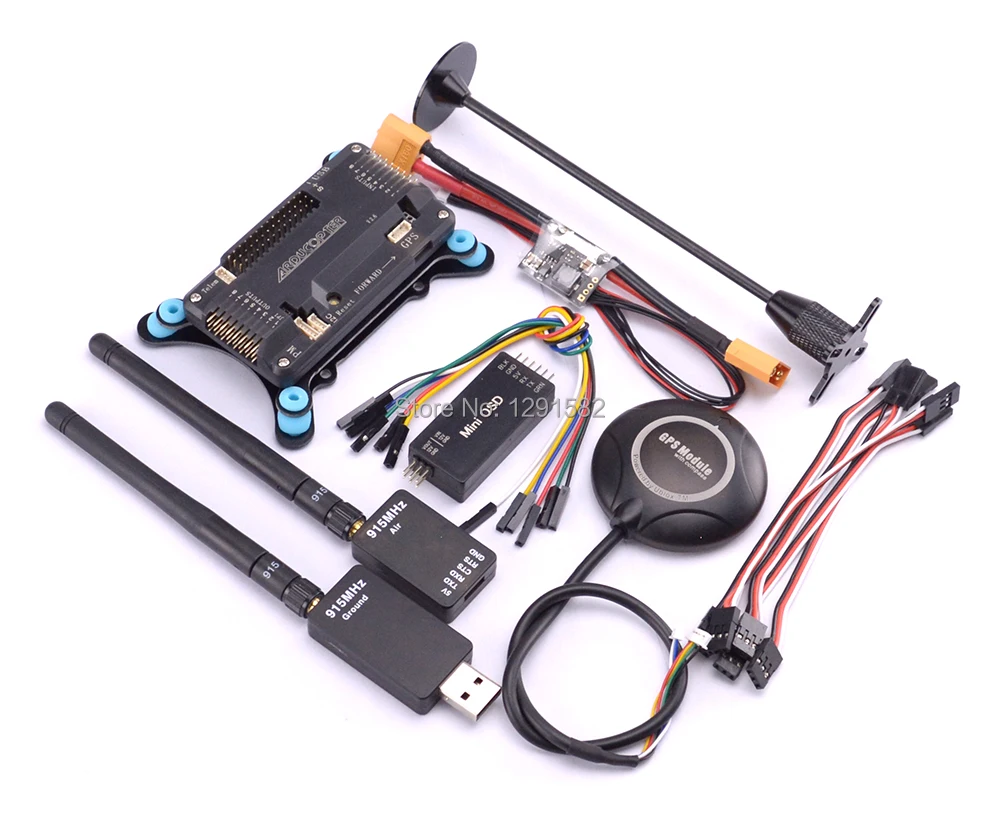 

APM2.6 APM 2.6 Flight Controller 7M / M8N GPS with compass 915Mhz Telemetry Mini OSD Power Module GPS Stand Holder For F450 Quad