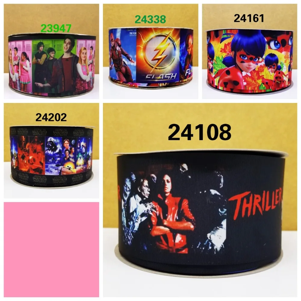 

Free shipping 50 yard cartoon sport printed grosgrain ribbon 24338
