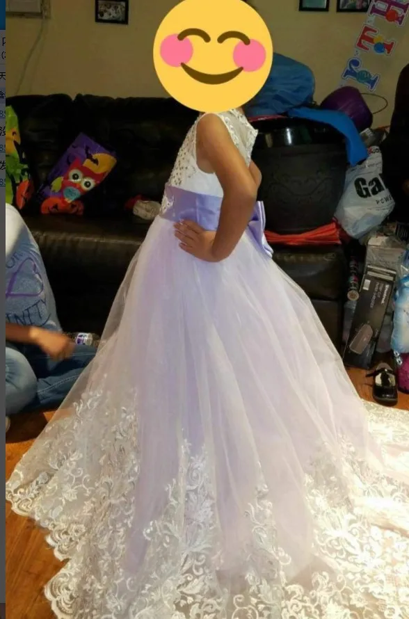 Teen Girls Princess Dress 2018 Tule Children Formal Wedding Gowns Lace Party Pageant Dresses Bridesmaid Evening Clothing For Kid (2)