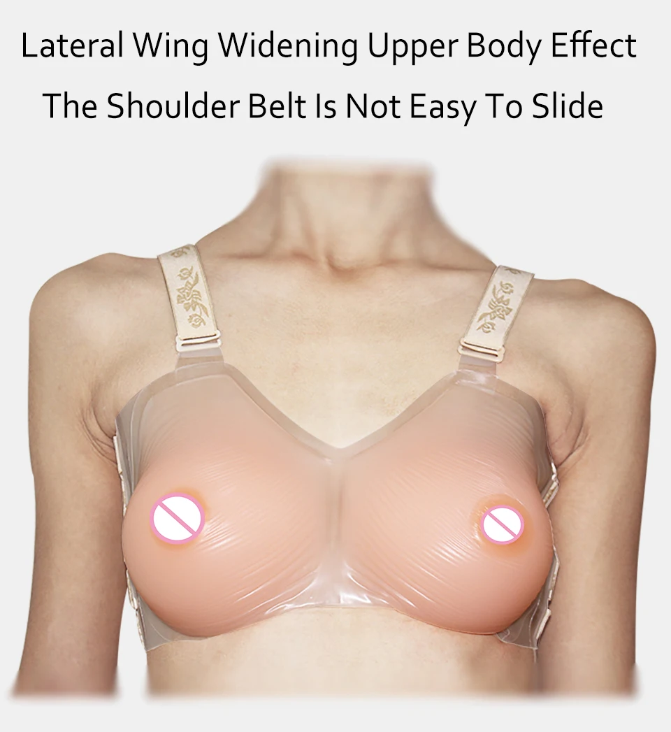 Komaynaly Silicone Breast Form 500g, 800g, 1000g, 1450g Lifelike Fake Breast 04