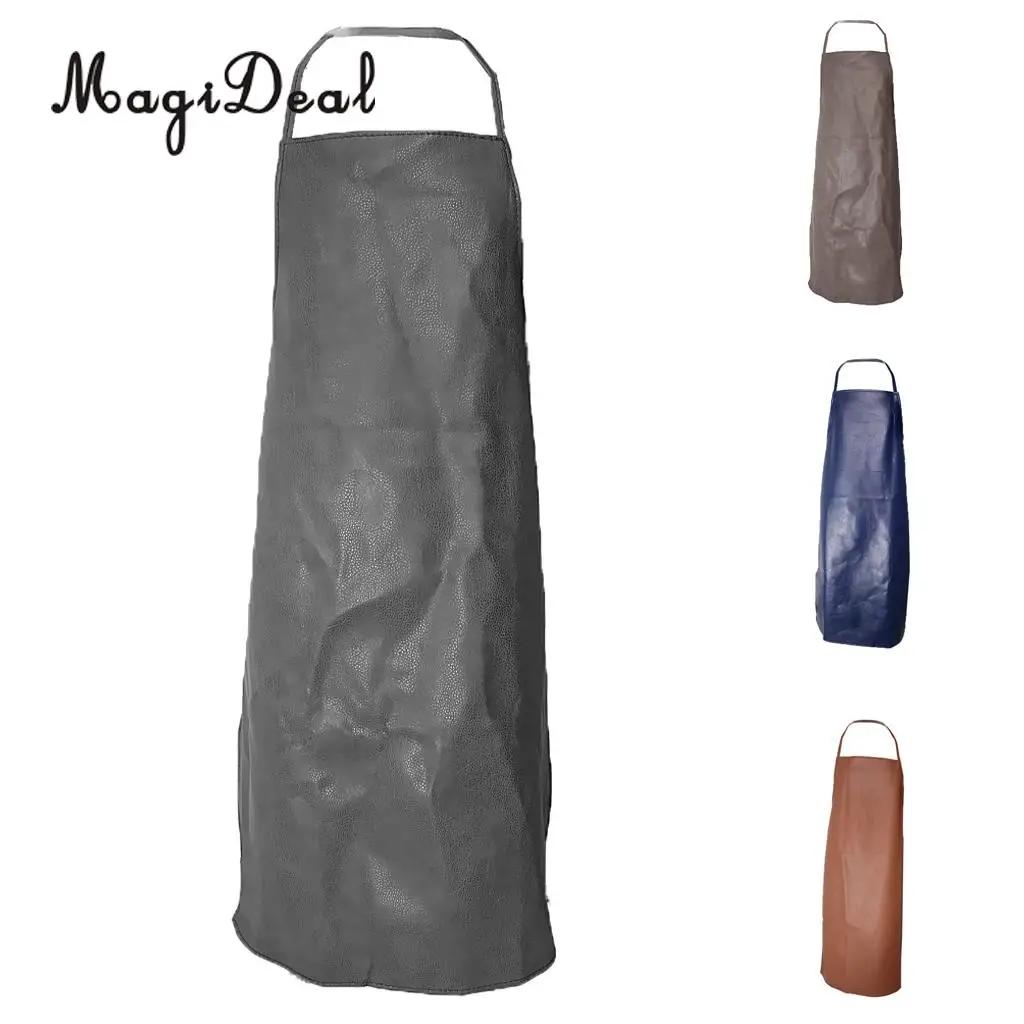MagiDeal Waterproof PU Apron Home Kitchen Cooking Laboratory Apron