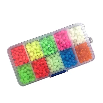 

1000pcs/Lot Luminous Beads Fishing Space Beans Round Float Balls Stopper Night Plastic Light Glowing Fishing Lure Accessories