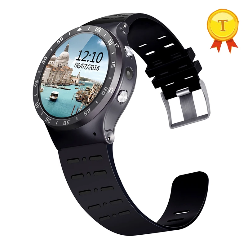 

Newest Smart Watch Round Screen MTK6580 Android 5.1 Wristwatch Bluetooth 4.0 GPS Heart Rate Fitness Tracker Smartwatch Phone