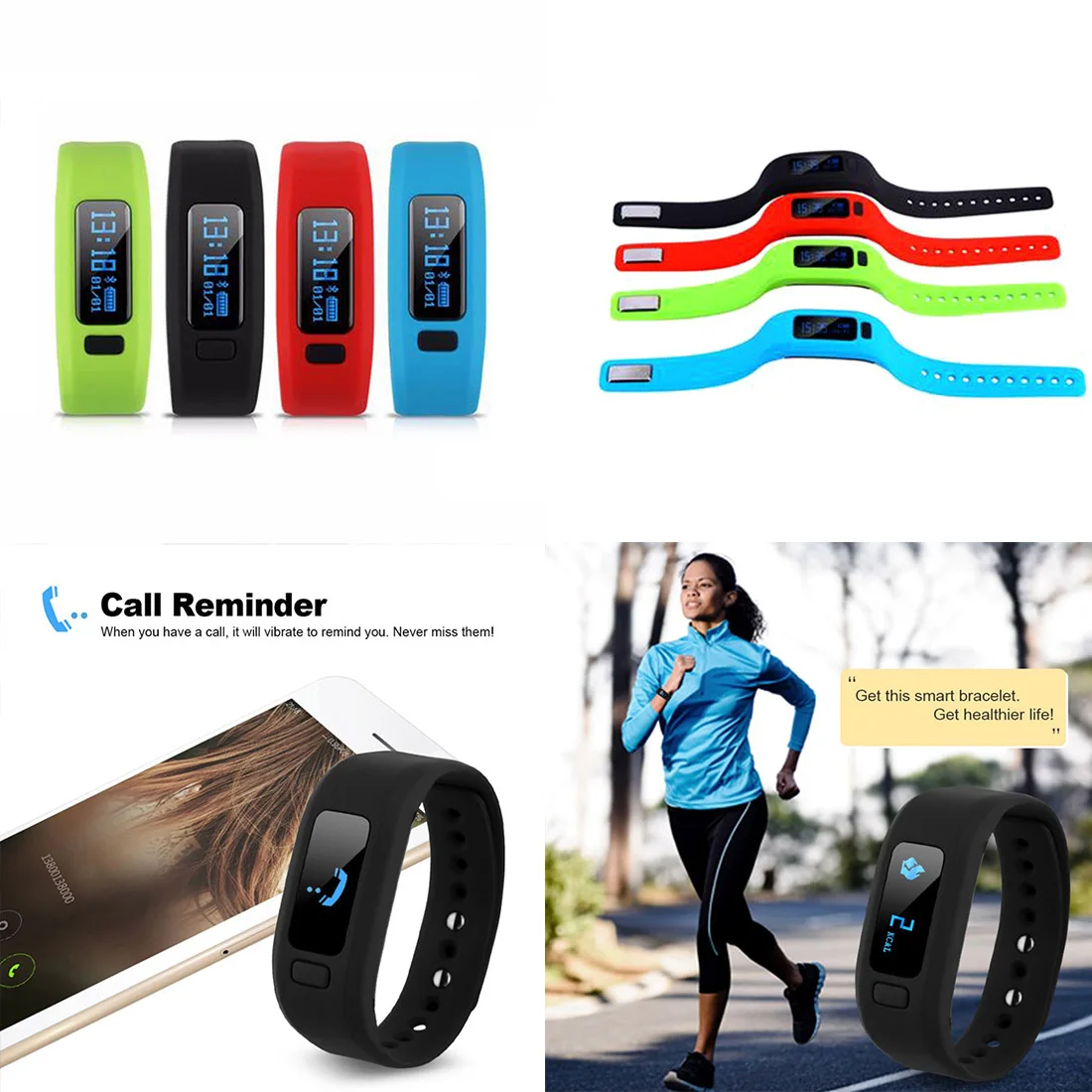 Moving up2 Fitness Tracker Bluetooth Smartband Sport Bracelet Smart Band Wristband Pedometer For iPhone IOS Android