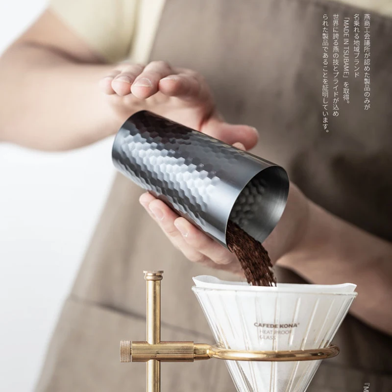 

Tin-plated copper coffee powder cup Coffee grinder parts