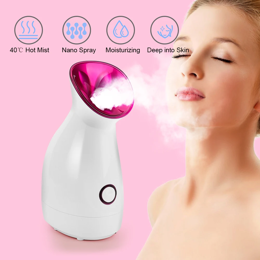 

Nano Ionic Mist Sprayer Facial Steamer Humidifier Moisturizing Skin Pores Cleansing Anti-acne Pimple SPA
