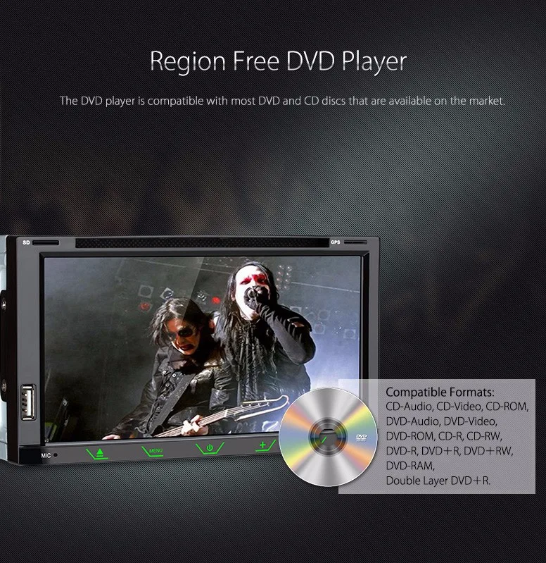 Clearance 6.95" Streamlined & Sleek Design Double Din Car DVD 2 Din Car Radio Two Din Car Multimedia Player with Sleek Buttons Design 12 Clearance 6.95" Streamlined & Sleek Design Double Din Car DVD 2 Din Car Radio Two Din Car Multimedia Player with Sleek Buttons Design 12